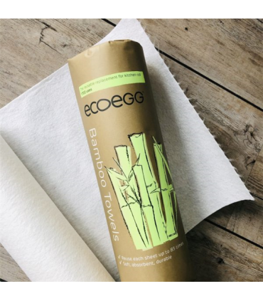 EcoEgg Bamboo Schoonmaakdoekjes op rol - 20 stuks