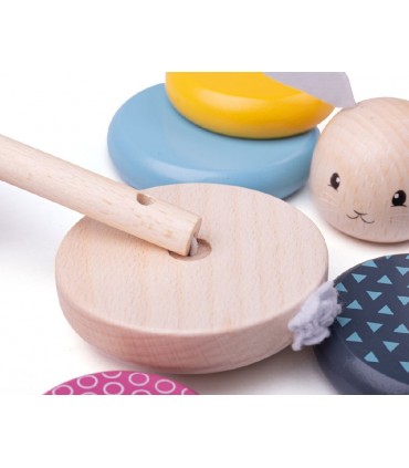 BigJigs wooden stacking tower Rabbit