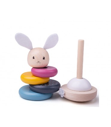 BigJigs wooden stacking tower Rabbit