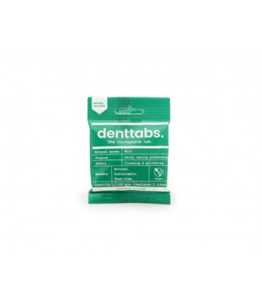Denttabs tandenpoets tabletten mint - met fluor