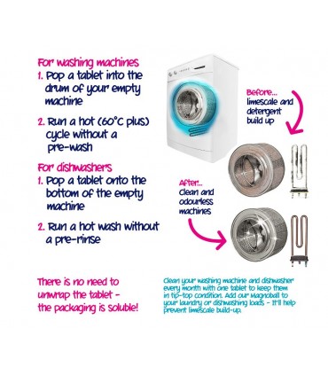 Ecozone washing machine and dishwasher descaler