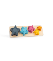 BigJigs wooden shapes sorting stars - from 12 months