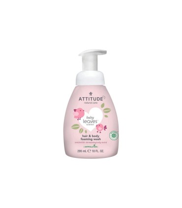 Attitude Baby Leaves™ hair & body foaming wash - fragrance free