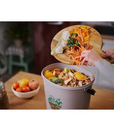 Bokashi Kitchen Bucket - Essential Gray - complete set