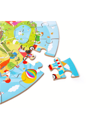 BigJigs puzzel 4 seizoenen rond - 2+jr