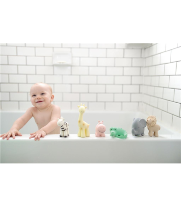 Tikiri Zebra natuurlijke rubber kindje in bad