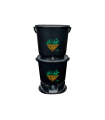 Bokashi Kitchen Bucket - Essential Black - complete set