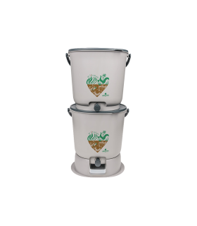 EM Agriton Bokashi Keukenemmer Essential Grijs – Complete Set voor natuurlijk composteren in huis