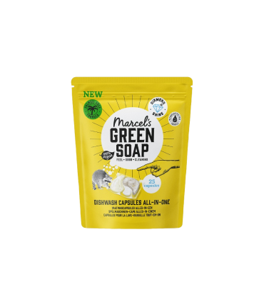 Marcel's Green Soap Dishwasher Capsules - All-in-One - 25 Pieces
