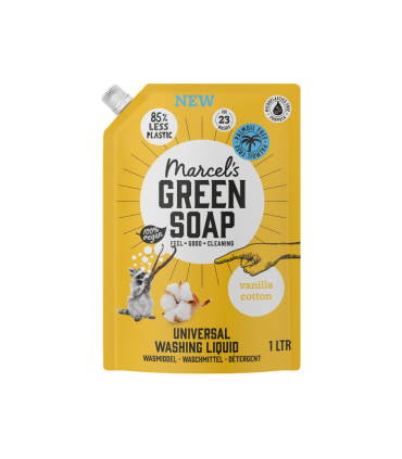 Marcel's Green Soap Laundry Detergent Color - Vanilla Cotton - Refill - 1 liter